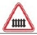 1.1 "Railway crossing with barrier"