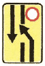 6.19.1 "Advance indicator of changeover to another carriageway"